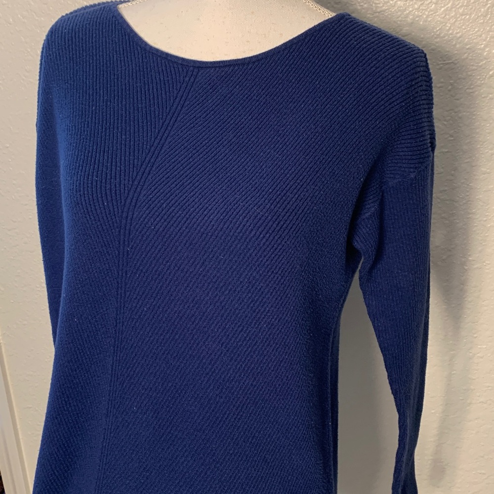 Banana Republic Bright Navy Knit sweater size medium - Picture 5 of 9